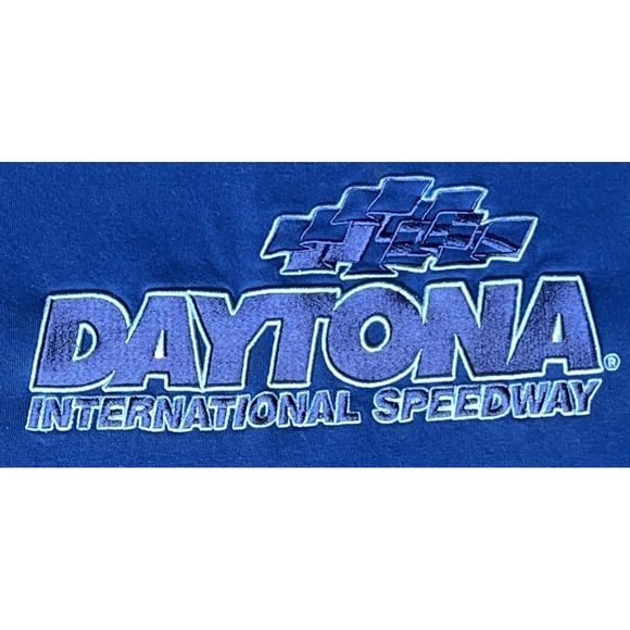 NASCAR Daytona International Speedway Hoodie Men's 3XL Blue Pullover Embroidered - Picture 2 of 9